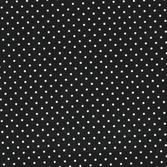 Fabric Traditions Black & White Pin Dot Cotton Fabric